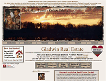 Tablet Screenshot of gladwinrealestateagent.com